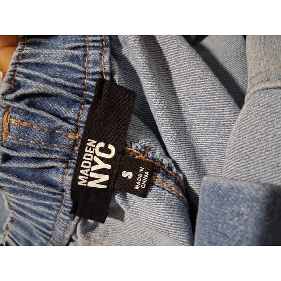 Madden NYC Women’s Size Small Skater Cargo Jeans 29" Inseam Wide Leg Grungecore - Picture 9 of 10